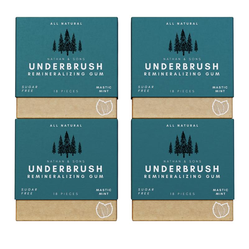 UNDERBRUSH GUM - MASTIC MINT-4 PACKS