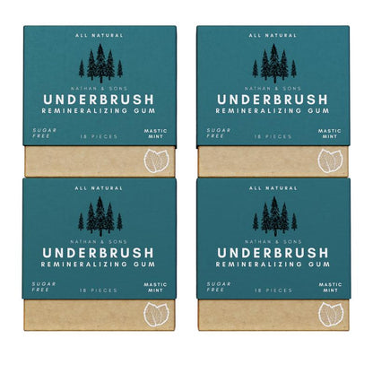 UNDERBRUSH GUM - MASTIC MINT-4 PACKS